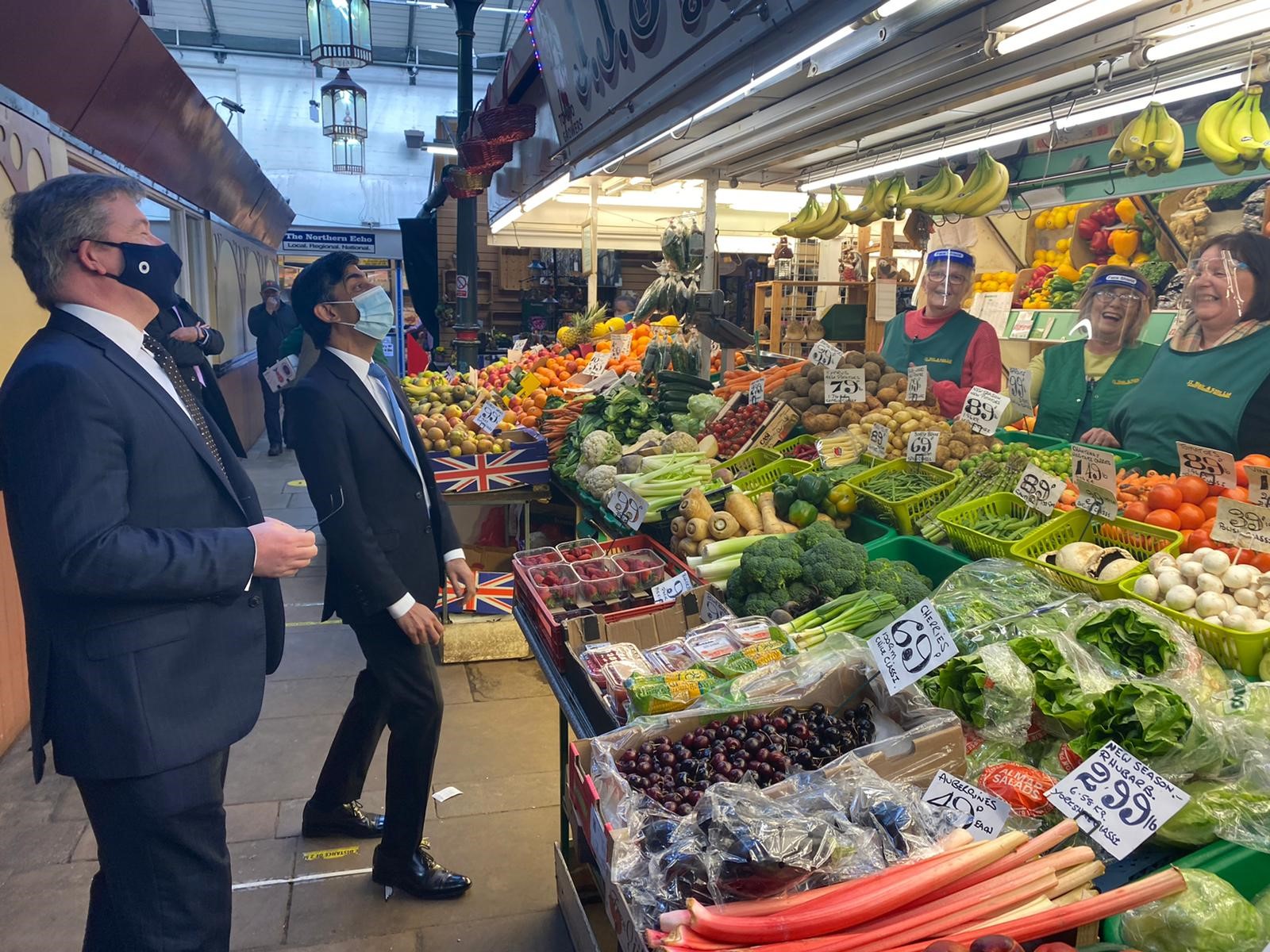 MP for Richmond Visits Darlington Indoor Market | Peter Gibson