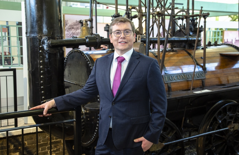 Peter Gibson MP with Locomotion No 1