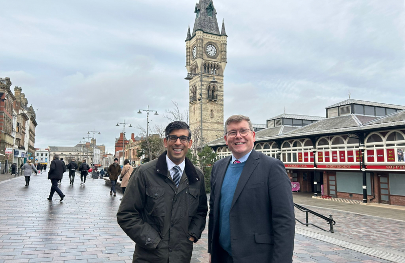 Peter Gibson with Rishi Sunak 